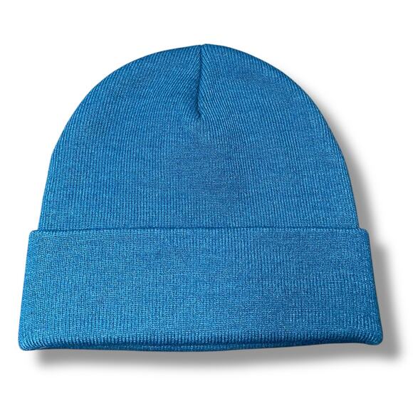 Furtalk Beanie Knit Watch Cap Hat Cuffed Adult Skullie Toque OS Blue Teal Ski - Picture 4 of 7